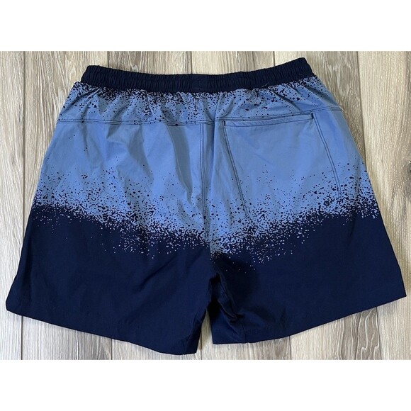 Fabletics “The Swim Trunk” 5” Inseam Elemental Blue Spraydient Mens Size Small - Picture 6 of 8